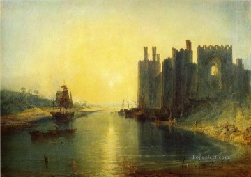 Joseph Mallord William Turner Painting - Caernarvon Castle Romantic Turner